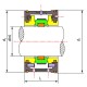 Uszczelnienie mechaniczne 50mm TOM-WE-50 SIC/SIC/SIC/FKM