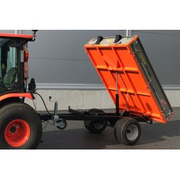 Przyczepa wywrotka FT-600 ForeSteel  hydraulika z ręczną pompką do kiprowania, ucho holownicze