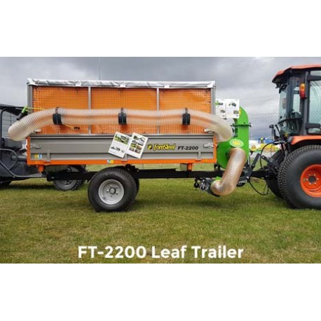 Przyczepa FT-2200 PROvac do liści z odkurzaczem ForeSteel FT2200T3-PROvac 18KM rozruch elektryczny, zaczep oczkowy