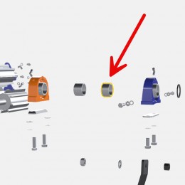 12-01-046 Forst tuleja / Dystans koła zamachowego / Flywheel Shaft Spacer Thin (34mm) • stalowe • 34mm