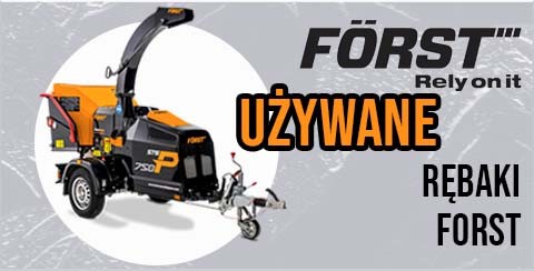 Profesjonalne rębaki FORST używane